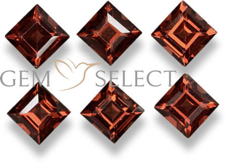 Muchas piedras preciosas de granate almandino de GemSelect - Imagen grande