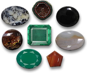 Piedras natales para mayo, esmeralda y ágata