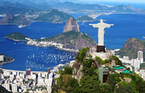 Estatua del Cristo Redentor en Río de Janeiro, Brasil