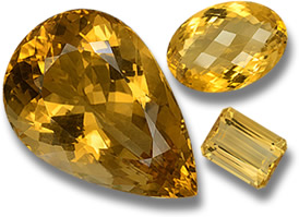 Piedras preciosas de citrino de GemSelect: imagen grande