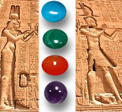 Antiguo relieve de Cleopatra y Cesarión