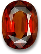 Granate hesonita de 22,77 quilates
