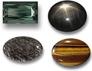 Gemas para hombre: turmalina, zafiro estrella, cuarzo rutilo y ojo de tigre
