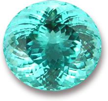 Gema de Turmalina Paraiba Ovalada