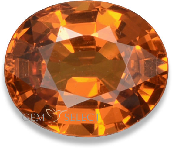 Una piedra preciosa de granate espesartita de GemSelect - Imagen grande