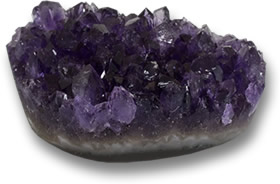 Piedra preciosa geoda de amatista