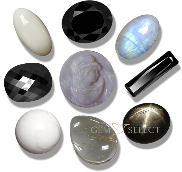 Piedras preciosas negras de GemSelect - Imagen grande
