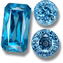 Circón azul de GemSelect: imagen pequeña