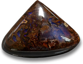 Piedra preciosa de ópalo boulder multicolor