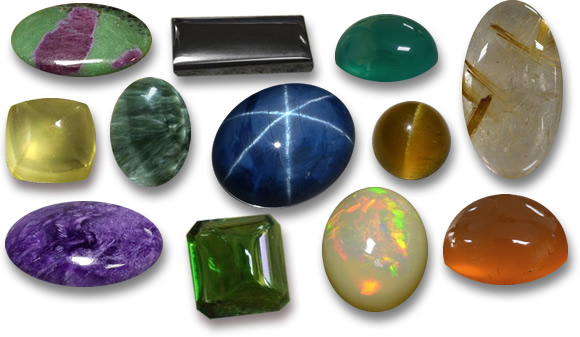 Piedras preciosas cabujón
