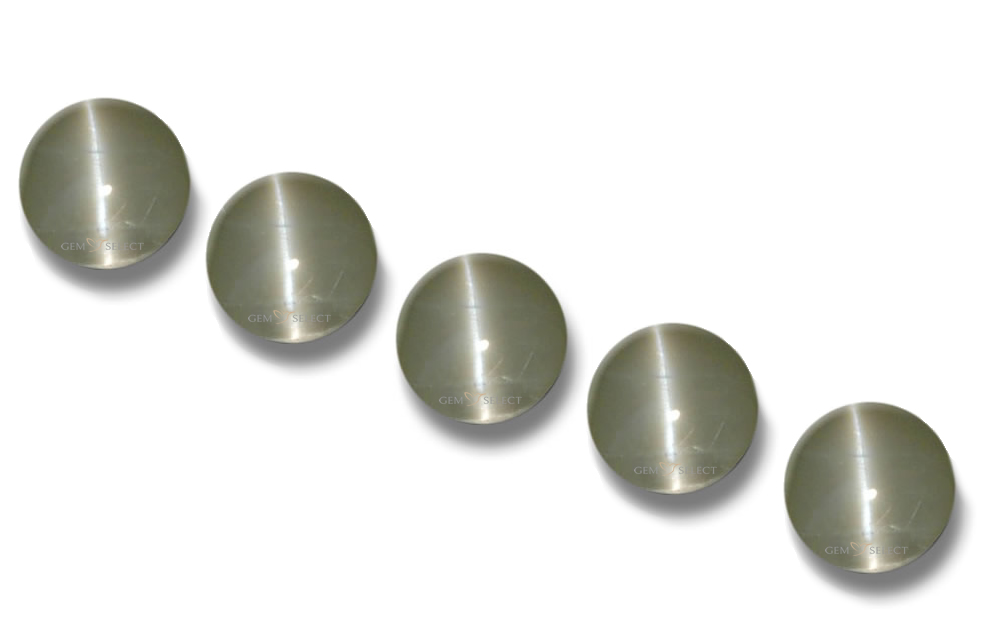 Piedras preciosas de crisoberilo ojo de gato de GemSelect - Imagen grande