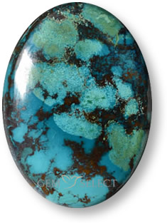 Piedra preciosa crisocola multicolor