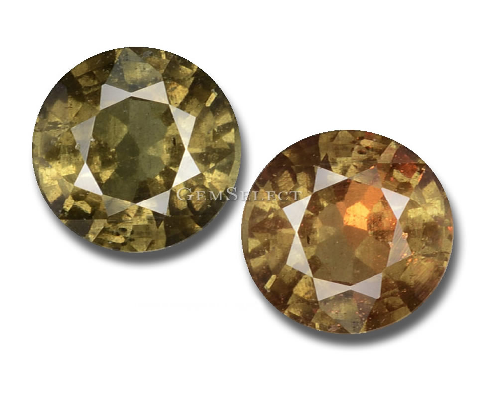 Piedras preciosas de granate que cambian de color de GemSelect - Imagen grande