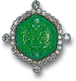 El broche de esmeralda Delhi Durbar