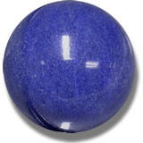 Cabujón de cuarzo azul dumortierita