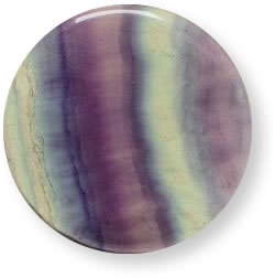 Piedra preciosa de fluorita multicolor
