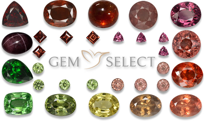 Piedras preciosas de granate de GemSelect - Imagen grande
