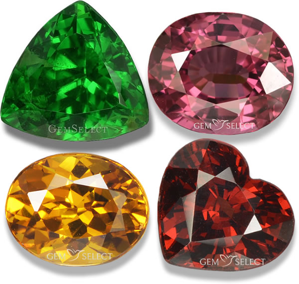 Piedras preciosas de granate de GemSelect - Imagen grande