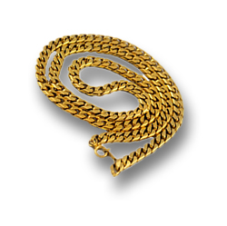 Collar de cadena de oro para hombre