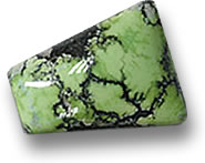 Cabujón de turquesa verde