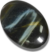 Piedra preciosa cabujón ojo de halcón