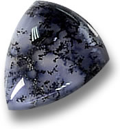 Piedra preciosa calcedonia dendrítica