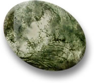 Piedra preciosa de ágata de musgo