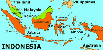 Mapa de Indonesia