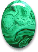 Piedra preciosa de malaquita