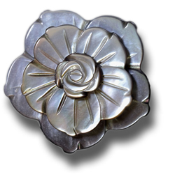 Broche doble de madreperla