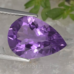 Piedra preciosa de amatista natural de GemSelect