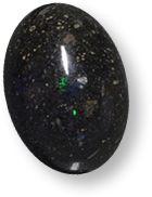 Ópalo multicolor en matriz de piedras preciosas