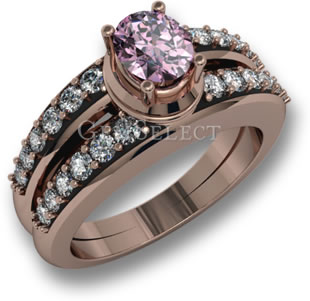 Anillo Espinela Rosa Oro Rosa
