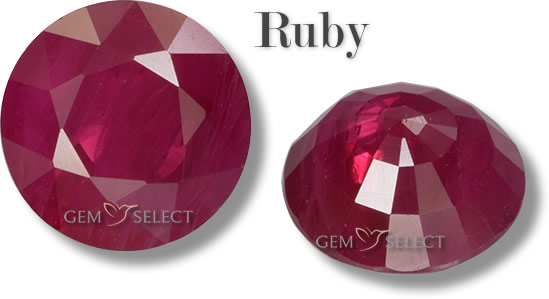 Una foto de piedras preciosas de rubí para el cáncer de GemSelect - Imagen grande