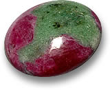 Piedra preciosa rubí-zoisita