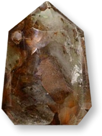 Piedra preciosa de cuarzo rutilo multicolor