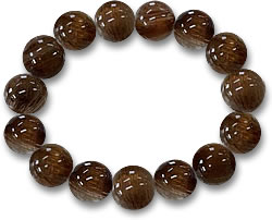 Pulsera con cuentas de cuarzo rutilo
