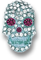 Calavera con Diamante y Granate Rodolita