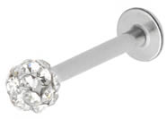 Circón blanco en joyería de acero inoxidable