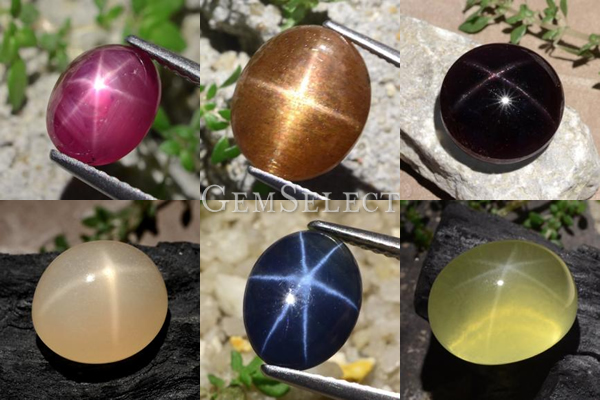 Piedras preciosas de estrella naturales