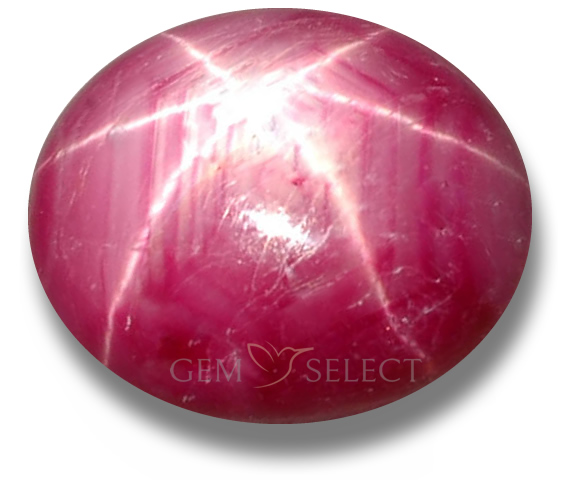 Piedras preciosas de rubí estrella de GemSelect - Imagen grande