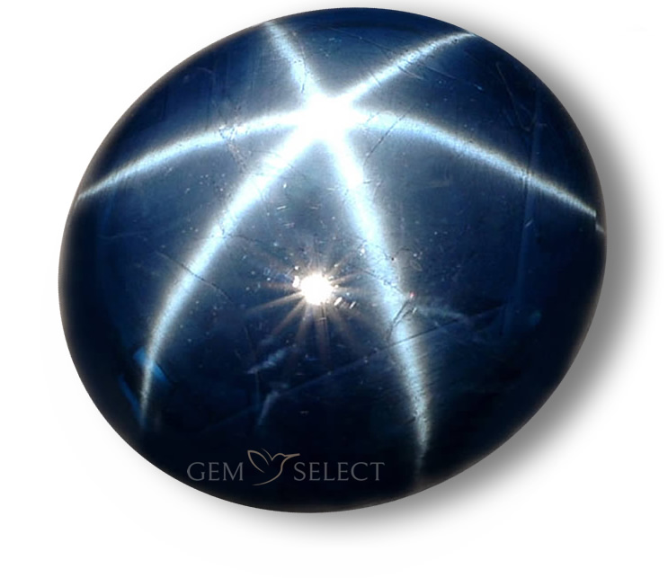 Piedras preciosas de zafiro estrella - Imagen grande