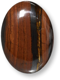 Piedra preciosa matriz ojo de tigre multicolor