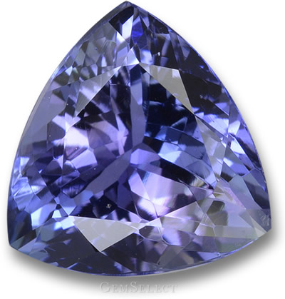 Trillón de tanzanita violeta-azul