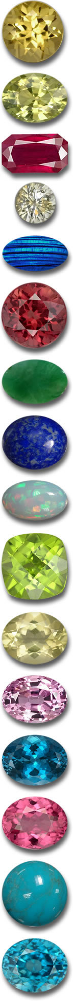 Grupos de piedras preciosas