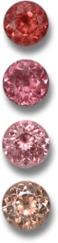 Tienda de granate malaya Color Range of Malaya Garnet