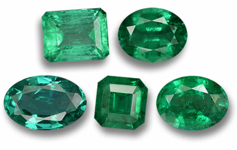 1 Carat Emerald Gemstones - Natural, Certified