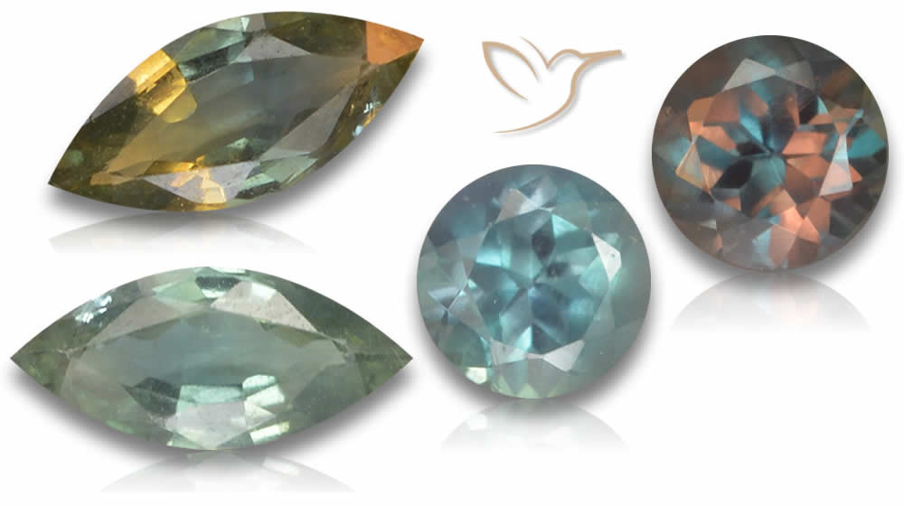 Piedras preciosas de alejandrita