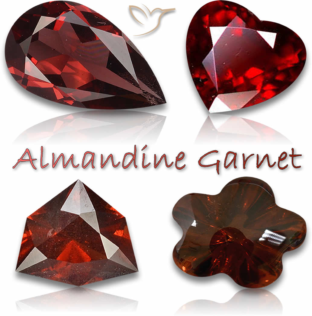 Comprar piedras preciosas de granate almandino rojo
