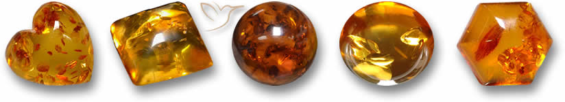 Piedras preciosas de ámbar